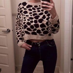 Topshop Leopard Print Women's Sweater